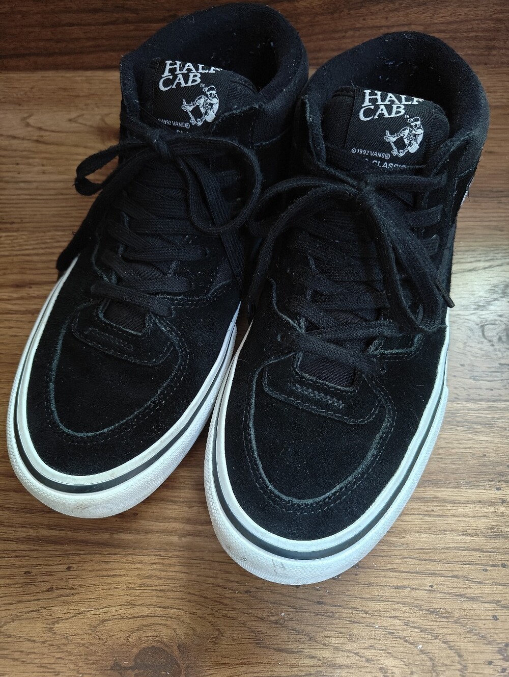 Vans Half Cab Pro Black Skate Shoes Sz 9.5 - Picture 2 of 8
